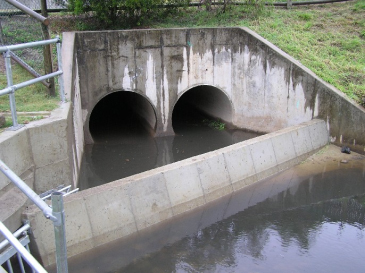 diversion structure diverting the run-off stormwater